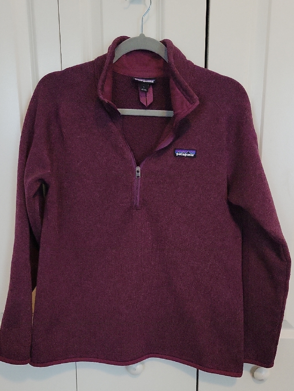 Patagonia Plum Half-Zip Fleece Pullover-Plum